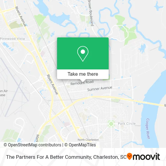 The Partners For A Better Community map