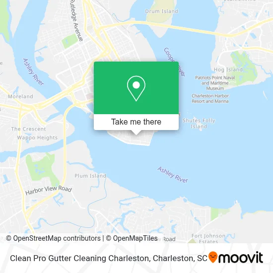 Clean Pro Gutter Cleaning Charleston map