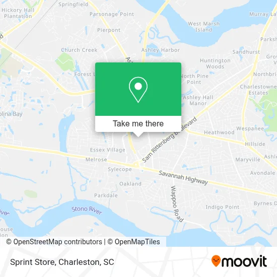 Sprint Store map