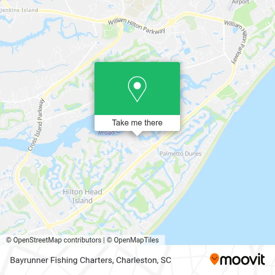 Bayrunner Fishing Charters map