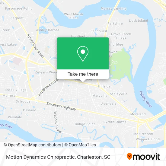 Motion Dynamics Chiropractic map