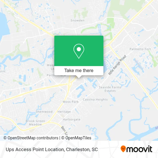 Ups Access Point Location map