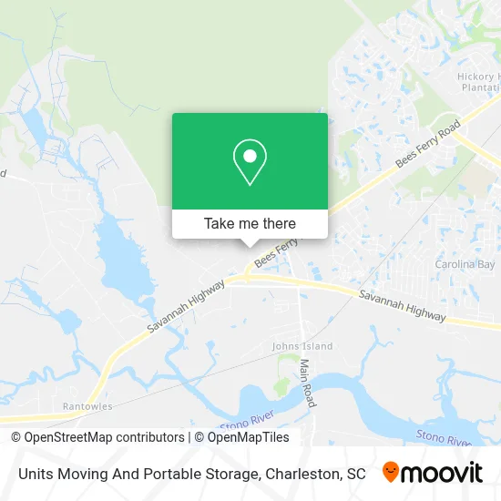 Units Moving And Portable Storage map
