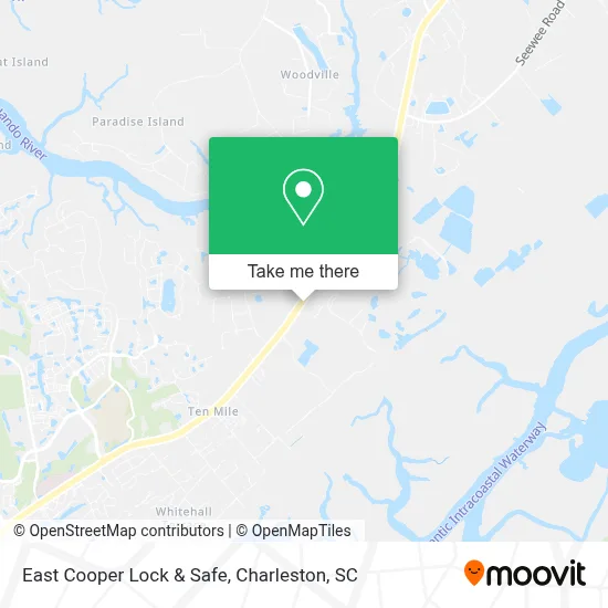 East Cooper Lock & Safe map
