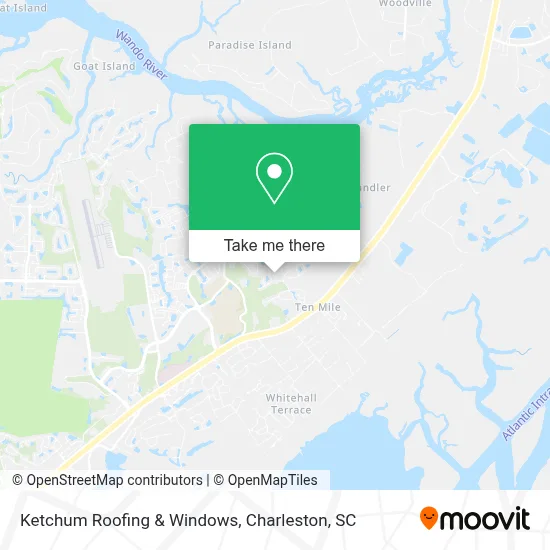 Ketchum Roofing & Windows map