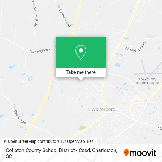 Colleton County School District - Ccsd map