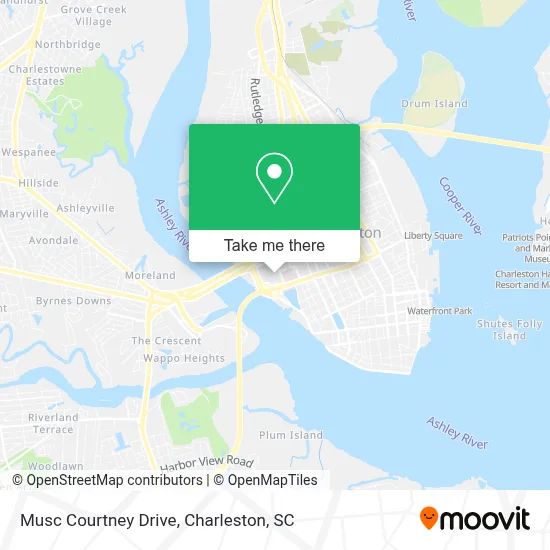 Musc Courtney Drive map