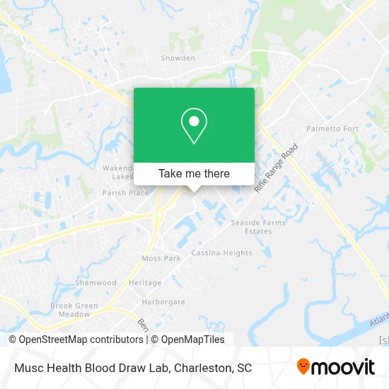 Musc Health Blood Draw Lab map