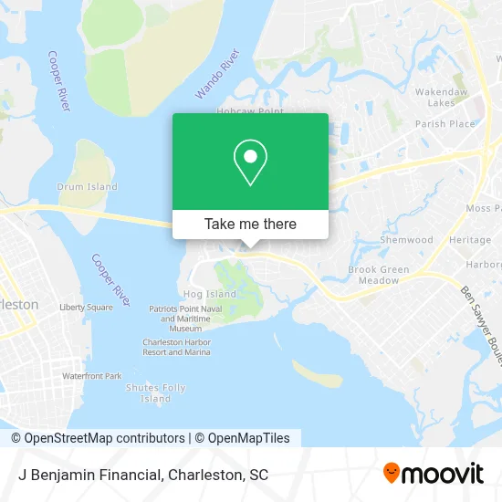 J Benjamin Financial map