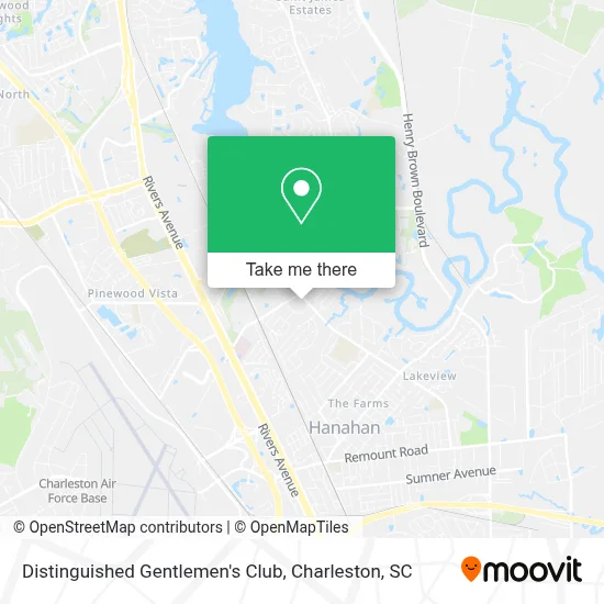 Distinguished Gentlemen's Club map