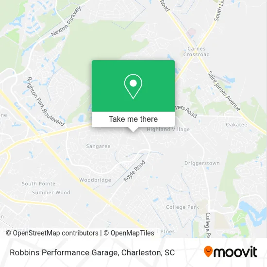 Robbins Performance Garage map