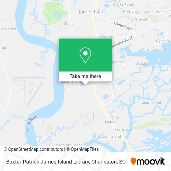 Baxter-Patrick James Island Library map