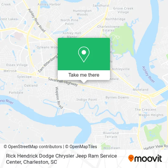 Rick Hendrick Dodge Chrysler Jeep Ram Service Center map