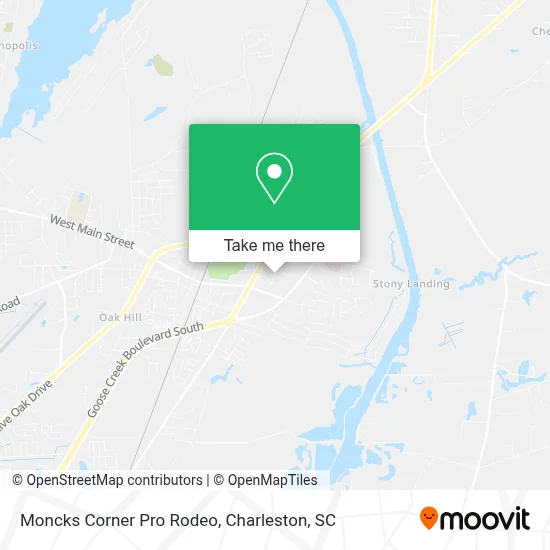 Moncks Corner Pro Rodeo map