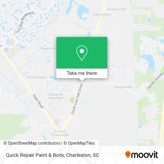 Quick Repair Paint & Body map