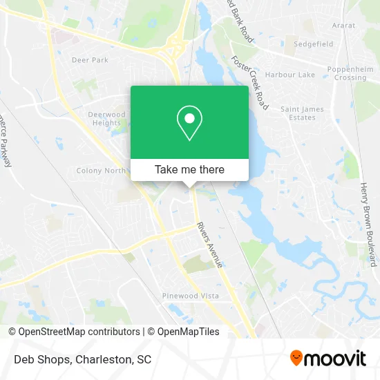 Deb Shops map