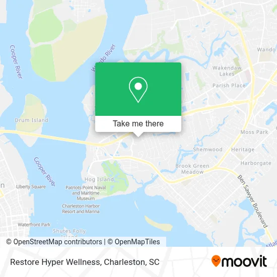 Restore Hyper Wellness map