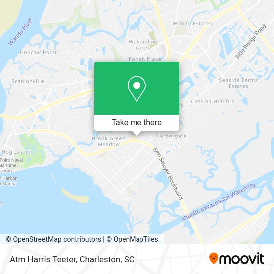 Atm Harris Teeter map