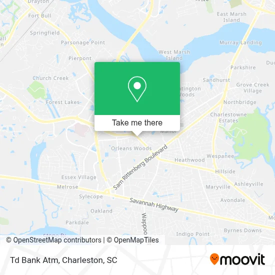 Td Bank Atm map