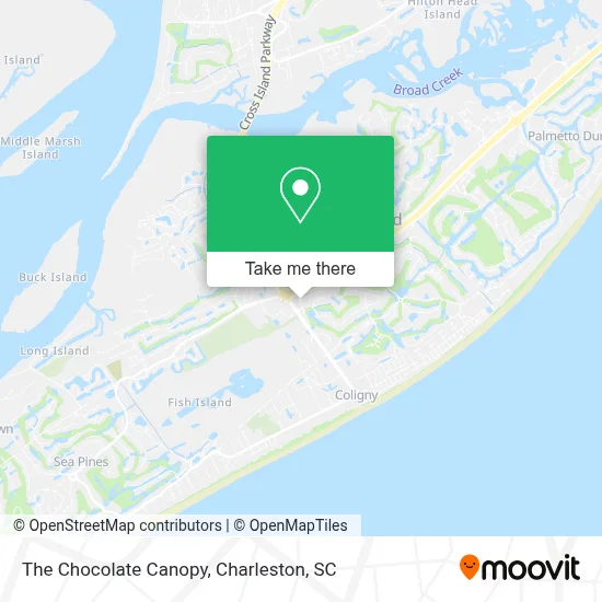 The Chocolate Canopy map