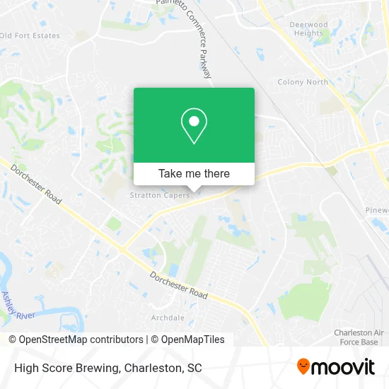 High Score Brewing map