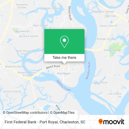 First Federal Bank - Port Royal map