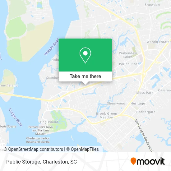 Public Storage map