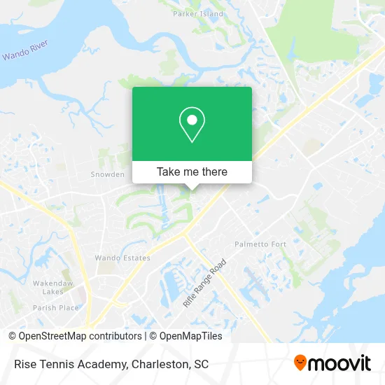 Rise Tennis Academy map