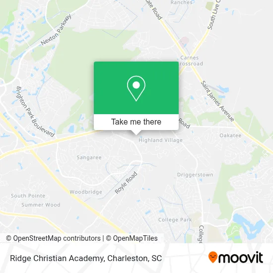 Ridge Christian Academy map