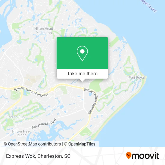 Express Wok map