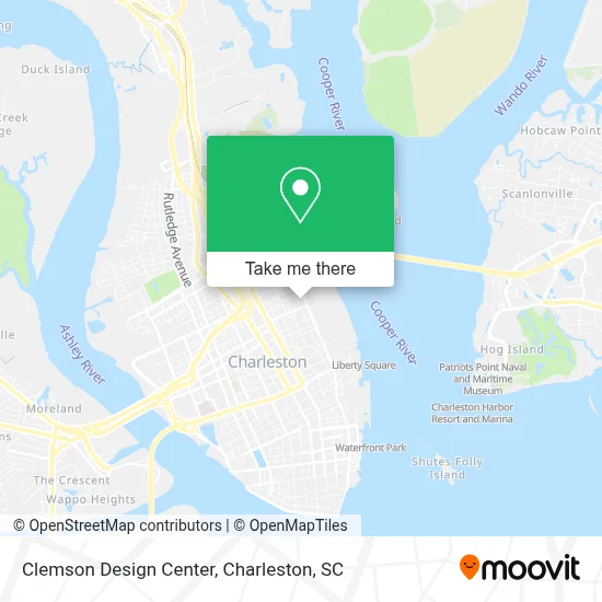 Clemson Design Center map