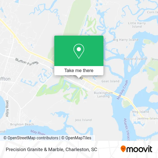 Precision Granite & Marble map
