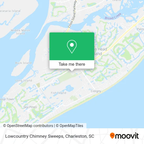 Lowcountry Chimney Sweeps map