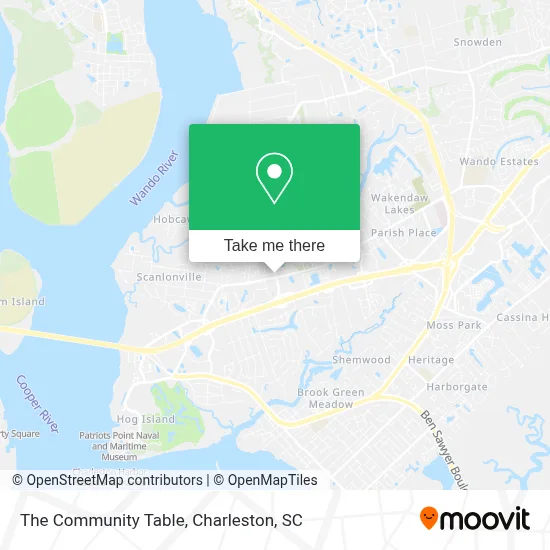 The Community Table map