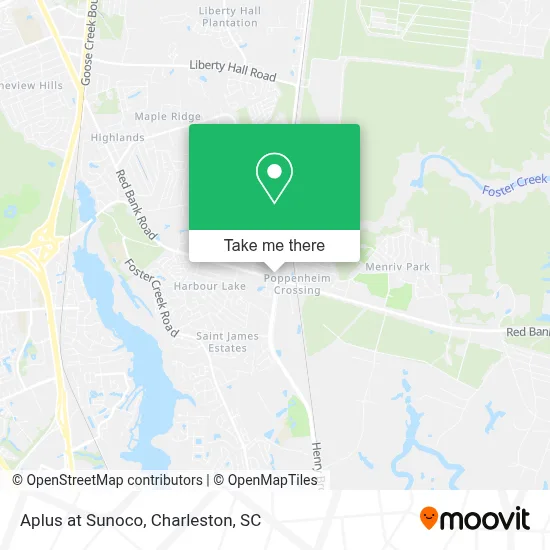 Aplus at Sunoco map