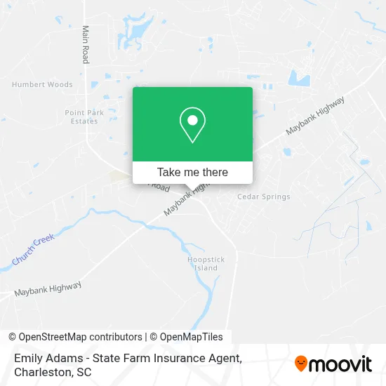 Emily Adams - State Farm Insurance Agent map