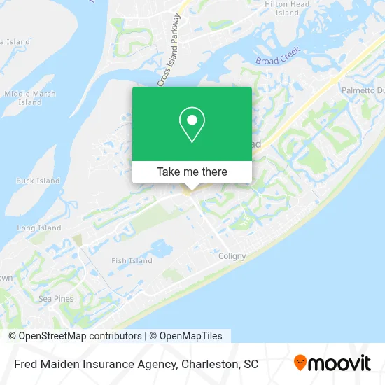 Fred Maiden Insurance Agency map