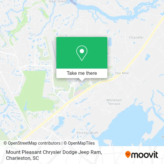 Mount Pleasant Chrysler Dodge Jeep Ram map