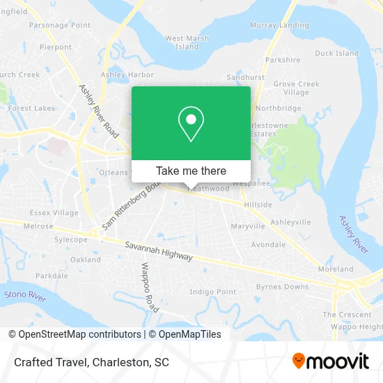 Crafted Travel map