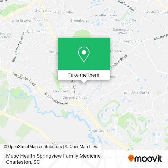 Musc Health Springview Family Medicine map