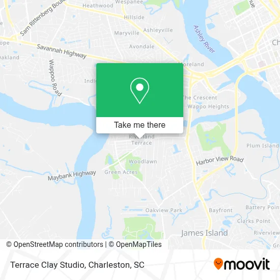 Terrace Clay Studio map