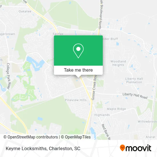 Keyme Locksmiths map