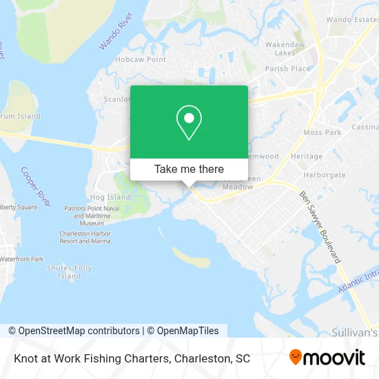 Knot at Work Fishing Charters map