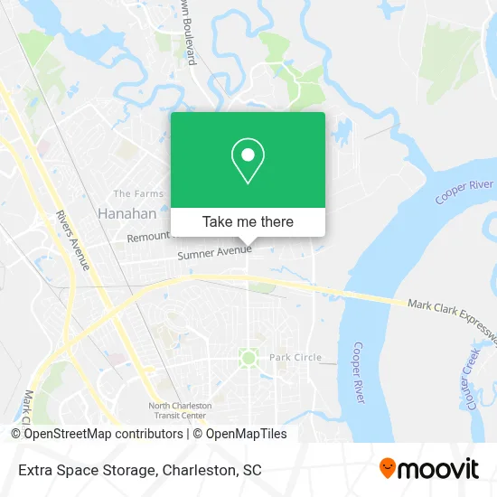 Extra Space Storage map