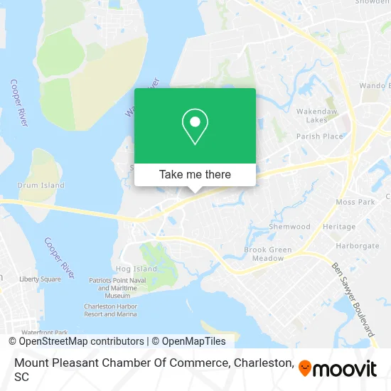 Mount Pleasant Chamber Of Commerce map