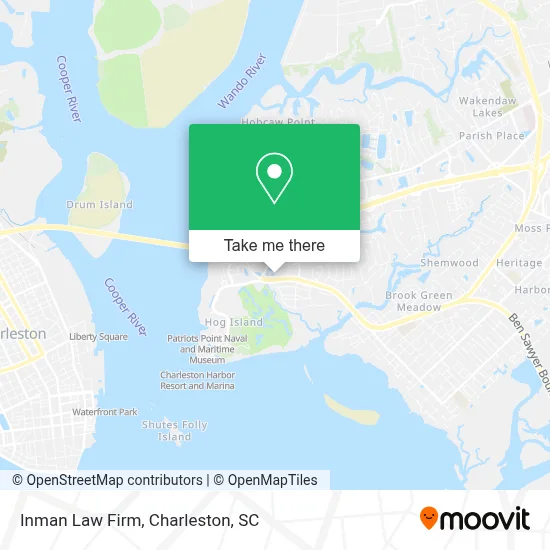 Inman Law Firm map