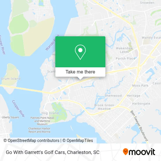 Go With Garrett's Golf Cars map