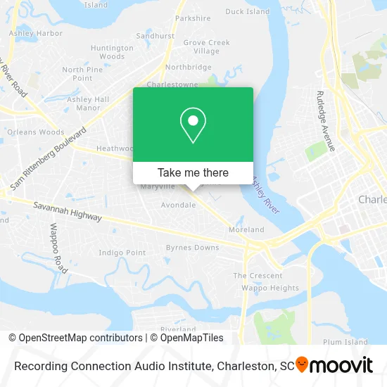 Recording Connection Audio Institute map