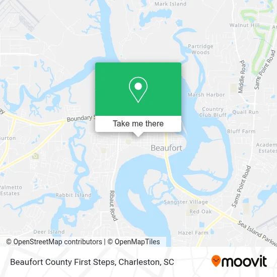 Beaufort County First Steps map