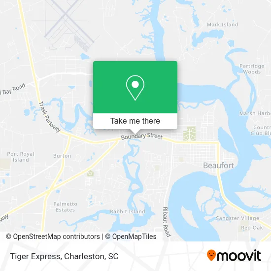 Tiger Express map